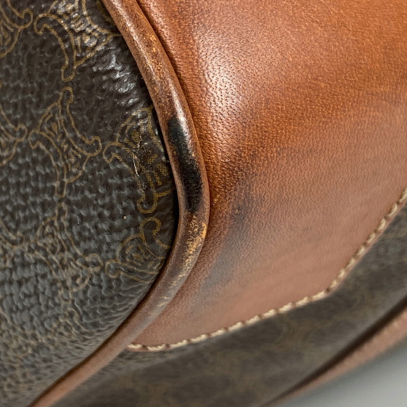 Celine Macadam Pattern Mini Canvas Handbag Brown - Picture 3 of 6